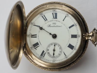 Pocket watch after restoration - fully functional and polished