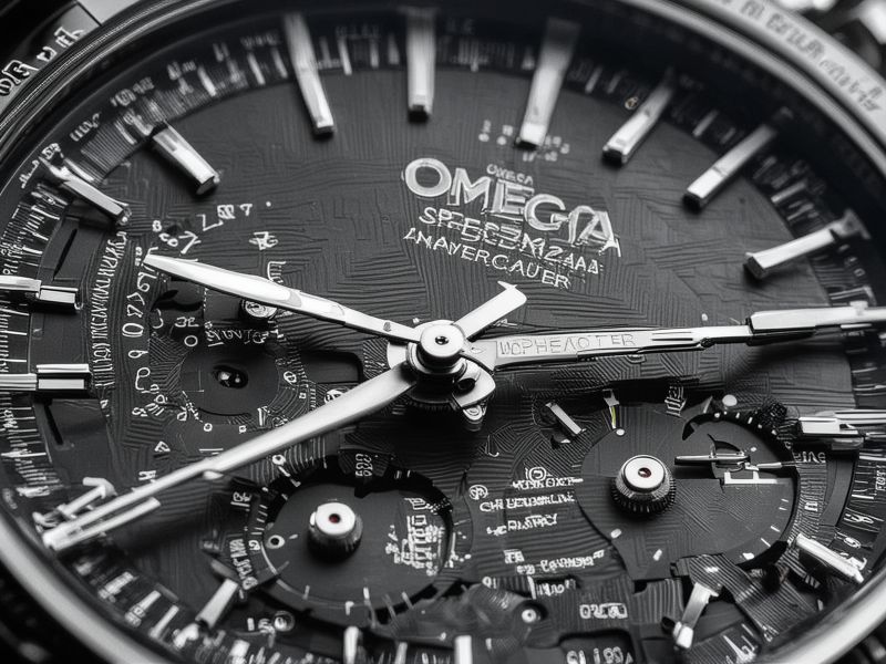 Modern luxury watch repair - complex chronograph movement and precision adjustment